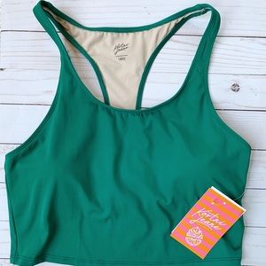 NWT Kortni Jeane Galapagos Green Racerback